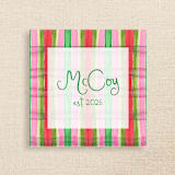 "Striped Bow Personalized Cocktail Napkins" - Party Napkins in multicolor by Papel Custom Design