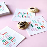"Jingle and Mingle Holiday Napkin Pack, cocktail size, set of 20" - Party Napkins in multicolorassorted-colors by ForYourParty