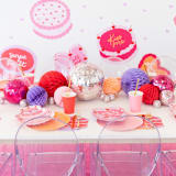 "You're The Cherry On Top Die Cut Cake Large Napkin - Pack of 16" - Party Napkins in pink by Jollity and Co