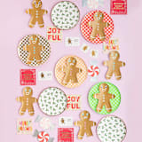 "Pink Peppermint Napkins - Set of 16" - Party Napkins in pink by Jollity and Co