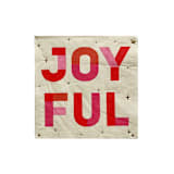 ""Joyful" Cocktail Napkins - Set of 20" - Party Napkins in red by Jollity and Co