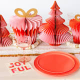 ""Joyful" Cocktail Napkins - Set of 20" - Party Napkins in red by Jollity and Co