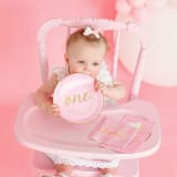 "Pink Onederland Cocktail Napkins - Pack of 20" - Party Napkins in pink by Jollity and Co