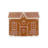 "Baking Spirits Bright Gingerbread House Large Napkins - Set of 16" - Party Napkins in brown by Jollity and Co