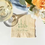 "Food, Family, Friends Napkins" - Party Napkins in white by ForYourParty