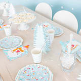 "Blizzard Buddies Large Napkins - Set of 16" - Party Napkins in blue by Jollity and Co