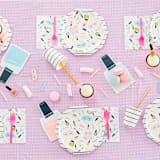 "Sweet Dreams Nail Polish Large Napkins - Set of 16" - Party Napkins in multicolor by Jollity and Co