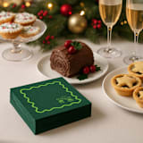 "Clinking Glasses Wavy Border Premium Cocktail Napkins" - Party Napkins in red by Papel Custom Design