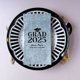 "Grad Cap Elegance Year Napkin, set of 50" - Party Napkins in white by ForYourParty