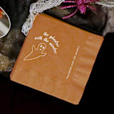 "Ghostess with the Mostess Napkin, Cocktail Size, Set Of 100" - Party Napkins in brown by ForYourParty