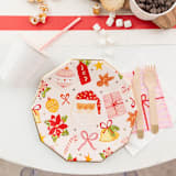 "Joy Petite Napkins - Set of 16" - Party Napkins in pink by Jollity and Co