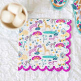 "Safari Napkins, Square - Pack of 16" - Party Napkins in purple by MA FÊTE