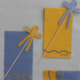 "Signature Napkins, Blue & Yellow (16)" - Party Napkins in multicolorassorted-colors by MA FÊTE