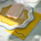 "Signature Napkins, Blue & Yellow (16)" - Party Napkins in multicolorassorted-colors by MA FÊTE