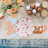 "Baking Spirits Bright Gingerbread House Mug Large Napkins - Set of 16" - Party Napkins in brown by Jollity and Co