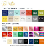 "Ribbon Frame Welcome Baby Napkin, cocktail size, set of 50" - Party Napkins in gray by ForYourParty