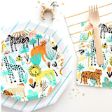 "Into the Wild Large Napkins - Pack of 16" - Party Napkins in multicolor by Jollity and Co