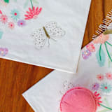 "Tea Party Scalloped Napkins - Pack of 24" - Party Napkins in white by MA FÊTE