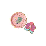 "Tropical Orchid Napkin - Pack of 16" - Party Napkins in pink by MA FÊTE