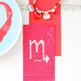 "Zodiac Scorpio Guest Napkins - Set of 16" - Party Napkins in pink by Jollity and Co