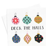 "Deck The Halls Napkin Pack, cocktail size, pack of 50" - Party Napkins in multicolor by ForYourParty