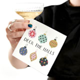 "Deck The Halls Napkin Pack, cocktail size, pack of 50" - Party Napkins in multicolor by ForYourParty