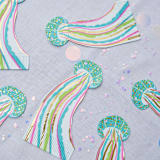 "Jellyfish Napkins - Pack of 16" - Party Napkins in multicolor by MA FÊTE