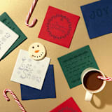 "Vintage Christmas Holiday Napkin Pack, cocktail size, set of 20" - Party Napkins in multicolor by ForYourParty