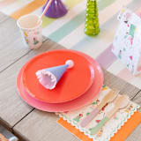 "It's a Party Large Vintage Napkins - Set of 20" - Party Napkins in white by Jollity and Co
