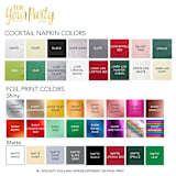 "Custom Merry Christmas Napkin, cocktail size, set of 100" - Party Napkins in white by ForYourParty