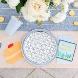 "Sufganiyah Large Napkins - Set of 16" - Party Napkins in multicolorassorted-colors by Jollity and Co