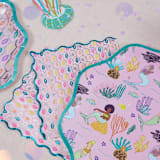 "Mermaid Napkins, Pink - Pack of 16" - Party Napkins in pink by MA FÊTE