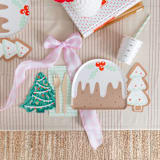 "Baking Spirits Bright Christmas Tree Guest Napkins - Set of 16" - Party Napkins in green by Jollity and Co