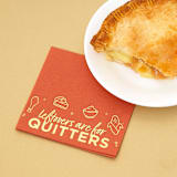 "Leftovers are for Quitters Napkin Pack, cocktail size, set of 20" - Party Napkins in orange by ForYourParty