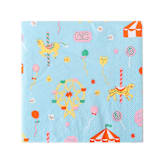 "Off to the Fair Large Napkins - Pack of 16" - Party Napkins in multicolor by Jollity and Co