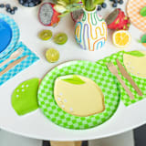 "Le Dinner Lime Cocktail Napkins - Set of 20" - Party Napkins in green by Jollity and Co