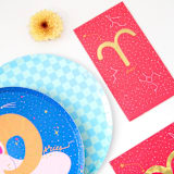 "Zodiac Aries Large Napkins - Set of 16" - Party Napkins in blue by Jollity and Co