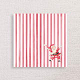 "Jolly Santa Premium Holiday Cocktail Napkins" - Party Napkins in red by Papel Custom Design