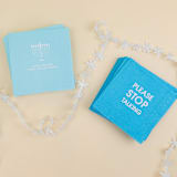 "If Only Our Wine Could Last For 8 Nights -  Cocktail Napkins" - Party Napkins in blue by Chez Gagné