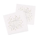 "Twinkle Twinkle Little Star Gender Neutral Gold Foil Baby Shower Napkins" - Party Napkins in white by Papel Custom Design
