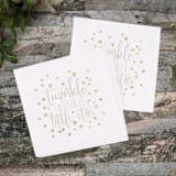 "Twinkle Twinkle Little Star Gender Neutral Gold Foil Baby Shower Napkins" - Party Napkins in white by Papel Custom Design