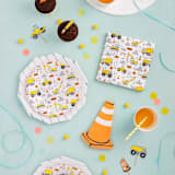 "Under Construction Large Napkins - Pack of 16" - Party Napkins in multicolor by Jollity and Co