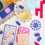 "Tini Bit Tipsy Cocktail Napkins - Pack of 20" - Party Napkins in blue by Jollity and Co