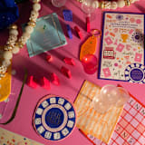 "Tini Bit Tipsy Cocktail Napkins - Pack of 20" - Party Napkins in blue by Jollity and Co