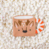 "Baking Spirits Bright Reindeer Mug Large Napkins - Set of 16" - Party Napkins in brown by Jollity and Co