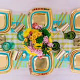 "Rockin' Robin Large Napkins - Set of 16" - Party Napkins in green by Jollity and Co
