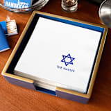 "Hanukkah Napkins, set of 50" - Party Napkins in gray by ForYourParty