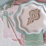 "Signature Napkins, Pink & Mint (16)" - Party Napkins in multicolorassorted-colors by MA FÊTE