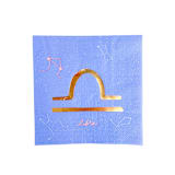 "Zodiac Libra Large Napkins - Set of 16" - Party Napkins in purple by Jollity and Co