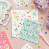 "Let Them Eat Cake Large Napkins - Pack of 16" - Party Napkins in multicolor by Jollity and Co